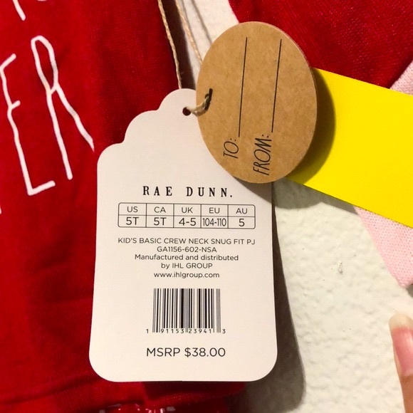 RAE DUNN Christmas Pajamas Set, Santa’s Helper, Snug Fit PJ, 5T - Picture 8 of 8